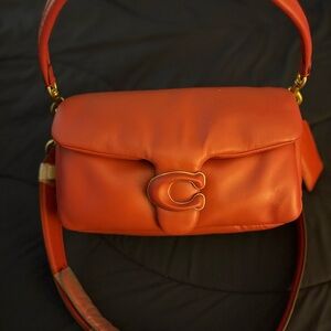 Coach Women’s Pillow Tabby Red Leather Shoulder Bag